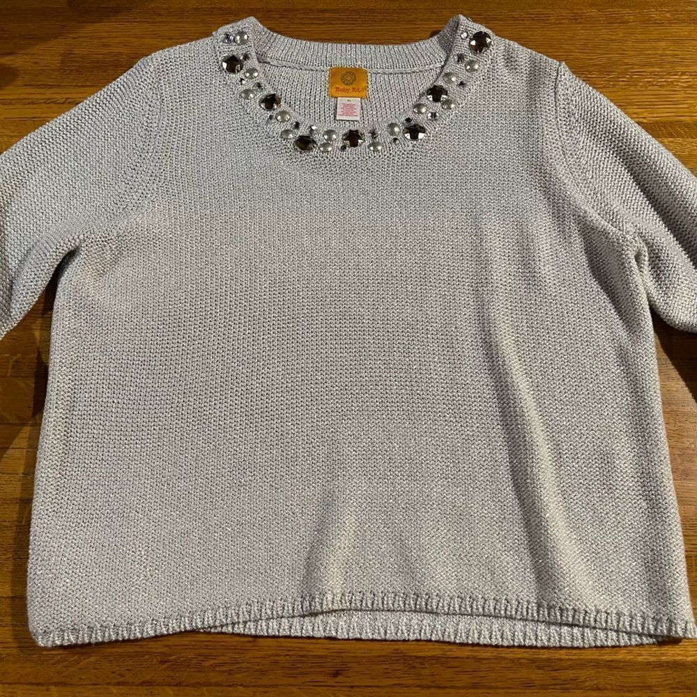 Ruby Rd Women’s Silver Top XL - Picture 11 of 13